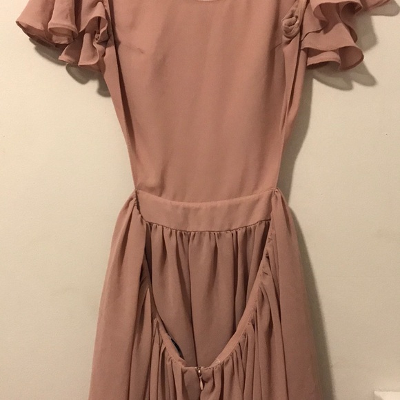Low back mauve float dress - Picture 2 of 3